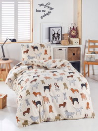 L'essentiel linge de maison Juego Funda Nórdica Individual 140x200 cm, 65% Algodón/35% Poliéster, 120 Hilos, Confort y Estilo para su Dormitorio